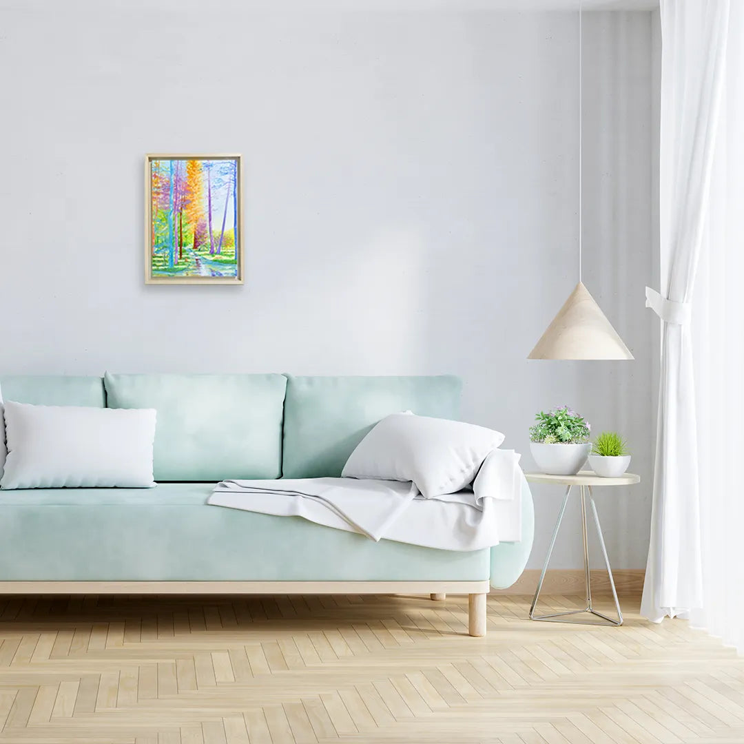 色彩の森 静かな川